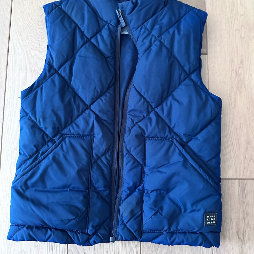 Mayoral Blue Quilted Puffer Vest